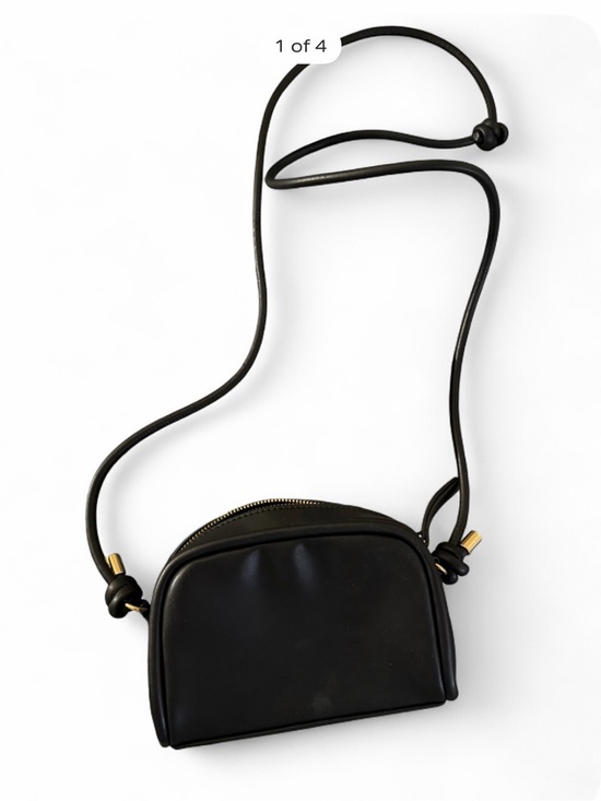 H&M Handbags - H&M Black leather crossbody bag with gold hardware great condition